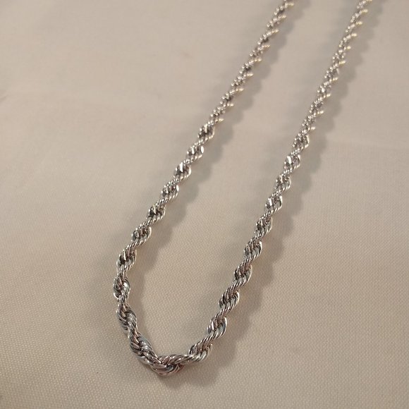 Accessories Mens Stainless Steel Twisted Rope Chain Necklace 2 316l